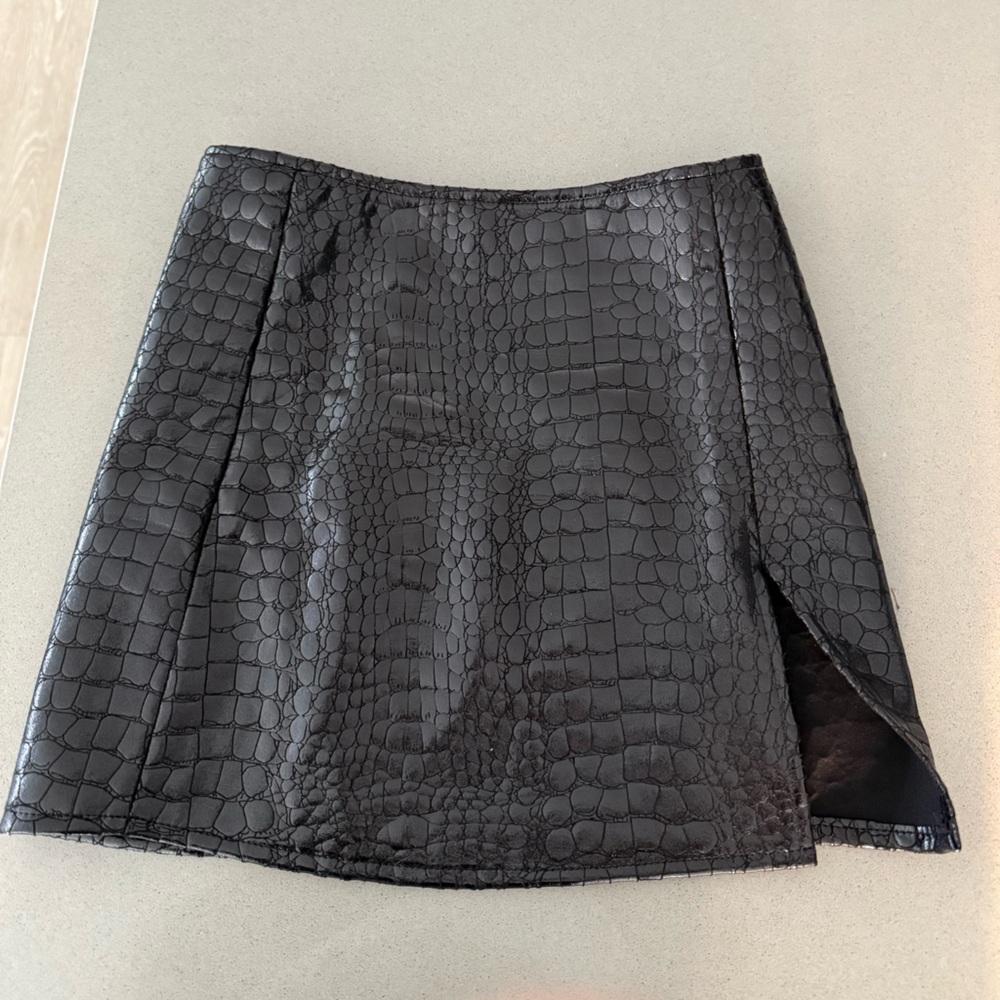 Princess Polly leather mini skirt
